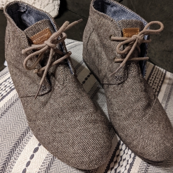 TOMS wedge lace up booties - Picture 2 of 11